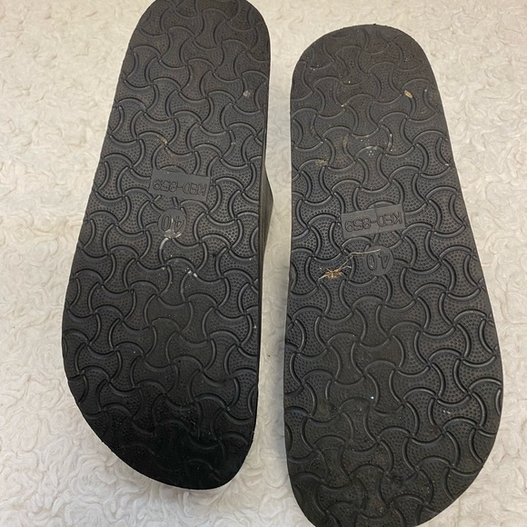 WOMENS slides sandals black rubber size 8.5 - Picture 5 of 8